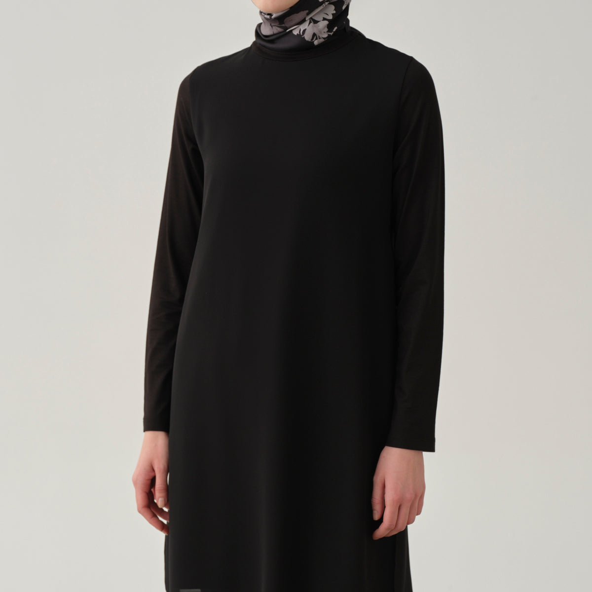 Robe Tunique Mousseline Polyester OXXY ZEN – Motif Violet/gris, Taille M